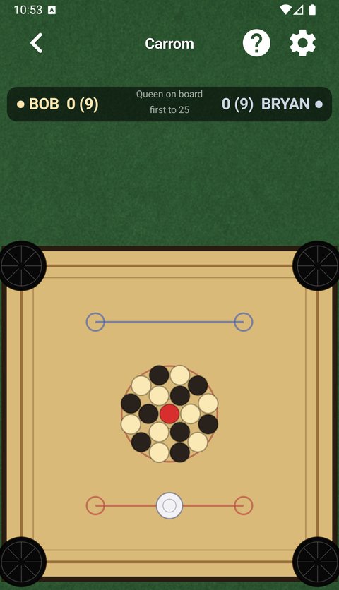 Carrom gameplay screenshot