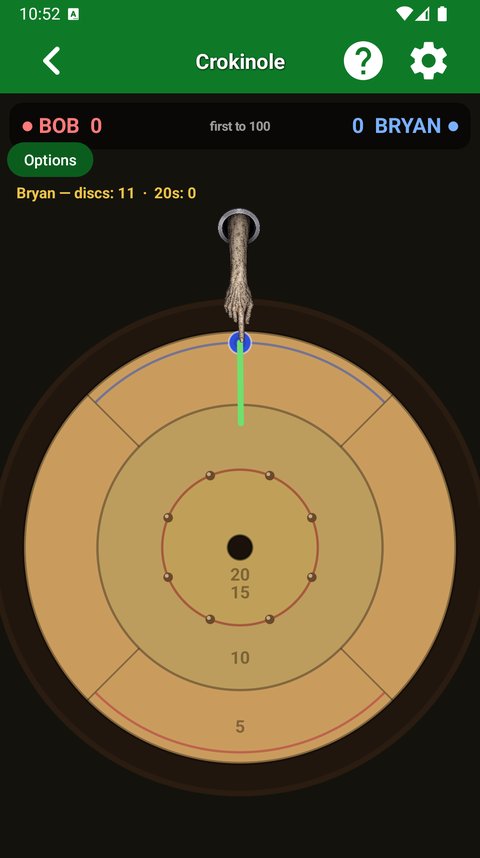 Crokinole gameplay screenshot